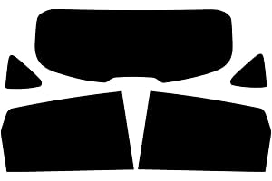 PSSC WINDOW FILM PSSC Pre Cut Rear Car Window Films for Nissan Qashqai 2007-2010 5% Very Dark Limo Tint