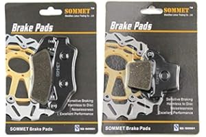 SOMMET Pastillas de freno Delanteras + Traseras para Honda CR 125 R CR 250 R (02-07) CRF 250 R/X (04-18) CRF 450 R/X (02-18) LT185-346