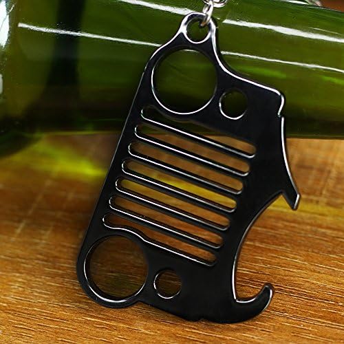 3D Front Grill Zinc Alloy Keychain key ring Bottle Opener for Car Accessories Enthusiasts