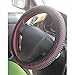 Generic Non-slip Ice Silk Car Steering Wheel Cover Vehicle Grips Skin Black+ Red-14013706MG RS.230.00