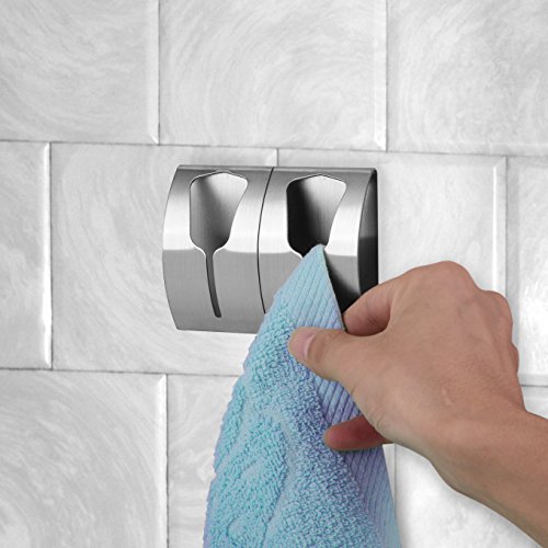 2 x Amzdeal Handtuchklemmleiste Handtuchklemme EDELSTAHL Bad und Küche Stark Selbstklebend - 4