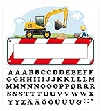 Selbstklebende Türaufkleber mit Name für das Kinderzimmer.