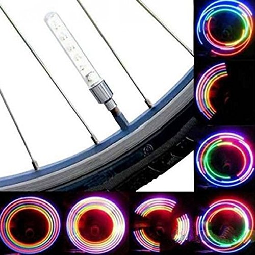 Bazaar 2 pcs 5 LED 8 vélo éclairage de Roue de la vanne de vélos Clignotants