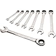 DEWALT Combination Ratcheting Wrench Set, SAE/Standard Wrenches 8-Piece (DWMT74197), One Size