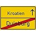 Produktbild vanva Duisburg Ortsschild Kroatien Party Schild Urlaub Zubehör Dekoration Gadget Freund Freundin Geschenkidee Deko Reisebüro Männer und Frauen Geschenke Party Deko Fotobox Requisite