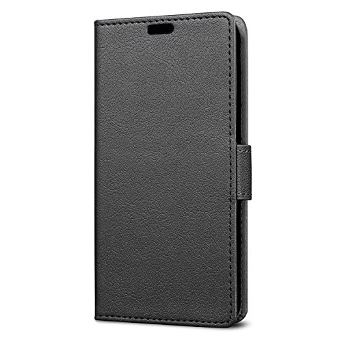 Funda LG K4 SLEO Cartera Carcasa Piel PU Suave Flip Folio Caja Super Delgado  Estilo Libro Soporte Plegable y Cierre Magn  tico  para LG K4 - Negro