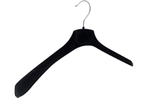 Kiroplast 12 wieszaków aksamitna odzież wierzchnia szerokie ramię wieszaki aksamitne kule flokowane wieszaki na ubrania antypoślizgowe wieszaki na ubrania (LUNGHEZ.45CM)