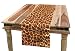 Produktbild ABAKUHAUS Erdfarben Tischläufer, Giraffen-Haut-Druck, Esszimmer Küche Rechteckiger Dekorativer Tischläufer, 40 x 180 cm, Zimt und Beige