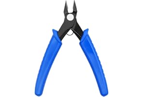MIETONG Seitenschneider Klein - Blau Drahtschneider Abgewinkelter Präzisions Kohlenstoffstahl Seitenschneider Weicher Drahtschneider Zange für Modellbau Werkzeug