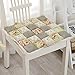 Produktbild Lin Lon Indoor-Esstisch Und Stuhlkissen Terrassenmöbel Tiefes Sitzkissen Rutschfestes Outdoor-Kissen Umweltschutz (Farbe : M, größe : 42cm*42CM)