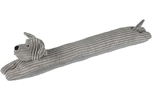 ATENAS HOME TEXTILE Tope o Burlete de Puerta con Formas de Animales - Divertidos diseños de Perros y Gatos - Protege tu Puerta de Las Corrientes de Aire y Decora tu Hogar (Zeus)