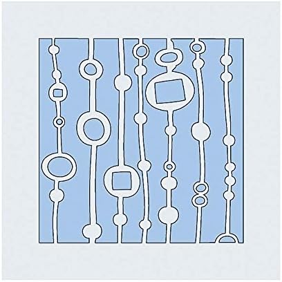 'JUDI Stencil KINS – Beaded Door Curtain, Motif: 110 x 110 mm