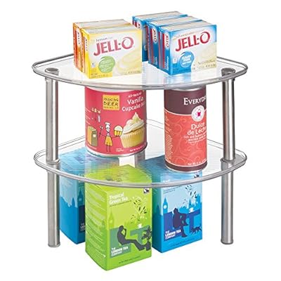 mDesign freistehendes Eckregal – Küchenregal für Küchenschrank oder