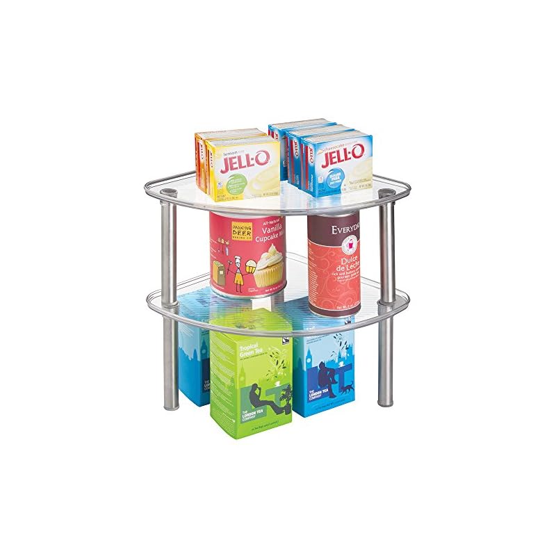 mDesign freistehendes Eckregal – Küchenregal für Küchenschrank oder