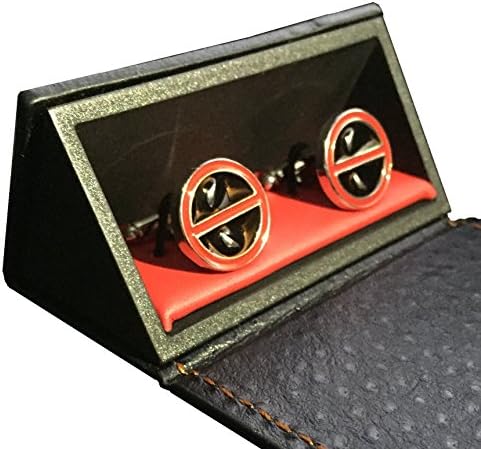 Deadpool Face Superhero Cufflinks in Stylish Gift Box