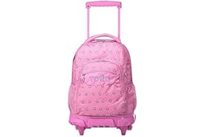 TOTTO Morral Rue Bomper Renglones Mochila con Ruedas, Adultos Unisex, Rosa (Rosa), Talla Única