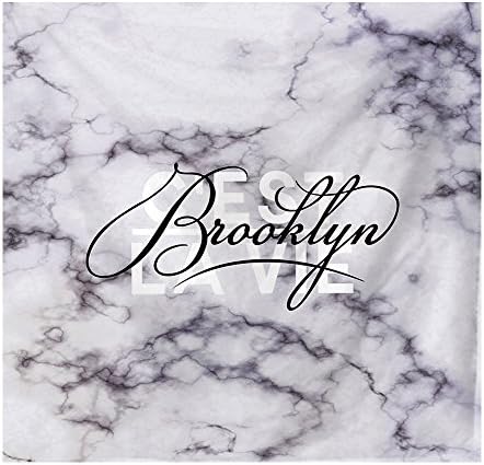 Yakey Tapestry Wall Hangings Veined Marble with Words Wall Art Collage Dorm Beach Throw Personalized Tapestry Wall decor Bedspread,Style 4-60"x80"