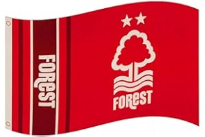 FOCO Nottingham Forest FC Sports Team Flag, Green, Red, Logo, English Premier League, Foldable, Polyester, Pole Mount, Machine Wash