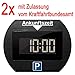 Price comparison product image 2 x Park Lite electronic parking clock digital parking clock black with official certification from KBA