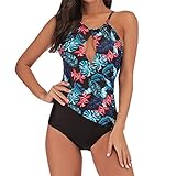 Moserian Damens Swimwear Plus Size Costume Gepolsterter Badeanzug Monokini Push Up Bikini Sets Bademode