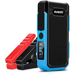 Suaoki U10 - Jump Starter de 20000mAh, 800A Batería Arrancador de Coche (Batería Externa Recargable, LED Flashlight, Multifunción, Con pinzas inteligentes) (Azul)