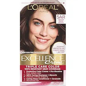 LOreal Paris Excellence Creme Hair Color, 5AR Medium Maple Brown