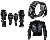 Auto Pearl Premium Quality Bike Accessories Combo of AXO Motorcycle Racing Rider Elbow And Knee Guard Pads Protector Gear Black. & Cable Lock For Bicycle/Bike/Helmet/Luggage etc. & Fox Riding Gear Body Armor Protective Jacket For Bike - Black -Xtra Xtra Large. RS.2112 (49.00% Off) - Amazon