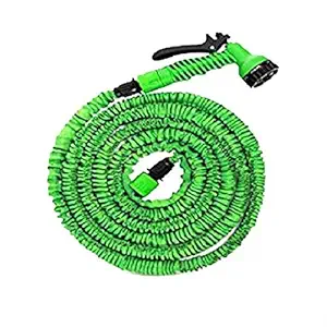 AAVAHAN 25 Ft Expandable Hose Pipe Nozzle for Garden Wash Car Bike with Spray Gun and 7 Adjustable Modes