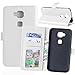 Produktbild Nancen Compatible with Handyhülle Huawei Honor 5X / Huawei GR5 (5,5 Zoll) Lederhülle Style Acht Farbe Weich PU Flip Case Ledertasche/Schutz Etui, Karten Slot Foto Wallet Hülle