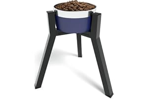 ADENGL Hundenapfständer für mittelgroße Hunde, einstellbare Breite erhöhte Hundenäpfe für 7-10,6“ breite Näpfe, 11 Zoll hoher einzelner Hundenapfhalter (Napf Nicht enthalten)