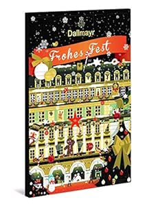 Dallmayr Adventskalender mit 24 Pyramidenbeuteln aus feinsten Teesorten