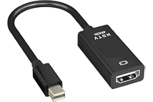 ENJIROR Mini DisplayPort to HDMI Adapter 4K Mini DP to HDMI Adapter Gold-Plated Connector Cord Compatible for MacBook Pro, Mac mini, MacBook Air, Microsoft Surface Pro/Dock, Monitor, Projector, etc