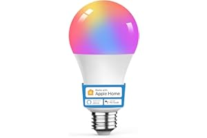 VOCOlinc Bombilla Inteligente WiFi E27, Compatible con Apple HomeKit, Alexa y Google Home, Bombilla LED Multicolor Regulable, Control Remoto, Control De Voz, 2200K-7000K, 8.8W, 1 Pack