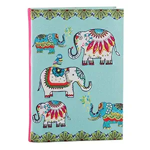 SMKT DESINER Note Book| Pinaken Ruled Paper Canvas/Fabric Notebook | Trend Setter Stylish Note Book for Youth and Creative People| Journal Diary for Women and Girls| (A5) (JUMB-Trunk- P20NB8)