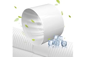 CJBIN Klima Abluftschlauch Verbinder, Klimaanlage Schlauch Adapter aus PVC, Abgasschlauchanschluss für Klimaanlage Wäschetrockner Dunstabzugshaube (130mm)