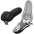 Hermitshell EVA Hard case with Carabiner for panasonic ES-LA63-S ES-LA93-K ES-8103S ES-RF31 ES-RF41 ES-SL41 Arc3 ARC4 Electric Shaver Color Black