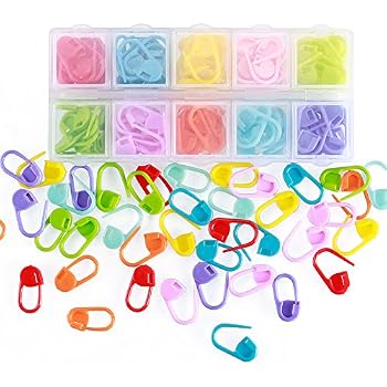 Gaetooely 20pcs Crochet Colore Verrouillage - Anneaux Marqueurs Tricot Et Couture, Tailles S Et L