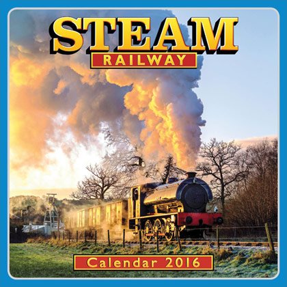 Download STEAM RAILWAY TRAINS 2016 UK SQUARE WALL CALENDAR BRAND NEW AND FACTORY SEALED
