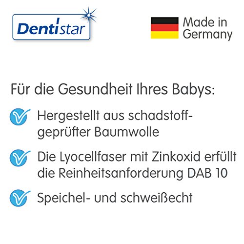 Dentistar® Zahnpflege-Fingerling 2er-Set – Zahnreinigung für Babys 0- 12 Monate – antibakterielles Mundpflegeset – Made in Germany - 5