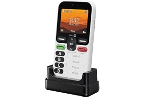 Doro – Leva X10 – Senior – olåst -telefon – 4 förinspelade siffror – hjälpnyckel med GPS – säkerhetstimer – endast SMS – laddare ingår –