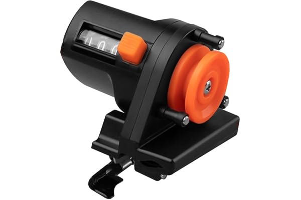 MiOYOOW Compteur de Ligne de Pêche, Jauge de Profondeur 0-999 M, Comptage Bidirectionnel Précis, Résistant à l'eau de Mer, Clipsable sur Cannes à 2,5 cm