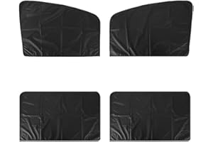 Frunimall Pare-Soleil pour Voiture avec Aimant,Universel pour bébé avec Protection UV,Protection Solaire pour Voiture,pour Enfants,Pare-Soleil,intérieur pour vitre latérale, vitre arrière(4 pièces)