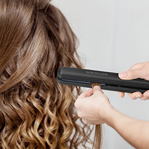 BESTOPE Haarglätter Keramikplatten Glätteisen mit LED Anzeige und Tastensperre Hair Styler Auto-abschalten Hitzebeständige Haarbürste - 6