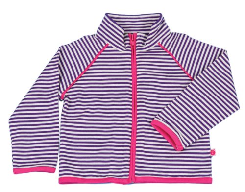 Smafolk Unisex Baby Cardigan with Thin Stripes Purple Size 74