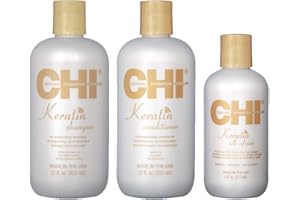 CHI - CATIONIC HYDRATION INTERLINK CHI KERATIN - Pack de Soins reconstructeurs et lissants à la Kératine - Kit Entretien Lissage/Protection & Purification (Pack ENTRETIEN)