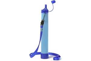 Lixada Filtro de agua Sistema de filtración de agua portátil para supervivencia de emergencia Camping Mochila de viaje 1/2pc 1500L