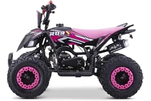 INDALCHESS Mini Quad Gasolina 49CC Infantil, RATTE-R6, Rosa, niños de 4 a 10 años