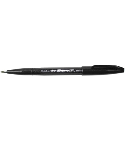 Pentel Art Brush Watercolour Brush Pen - Black - Made in Japan