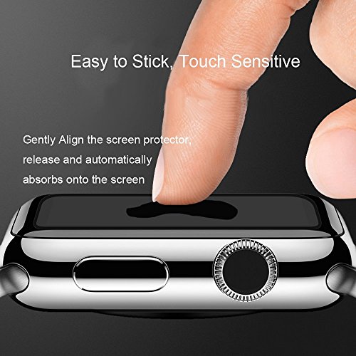 HOCO Apple Watch 38mm Schirm-Schutz-Premium-gehärtetes Glas ultradünne 0.1mm 9H HD [Full Screen Protector] für Apple-Uhr Serise 1 und Apple beobachten Nike + & Hermes & Edition Series 2 (Ghost-Serie 38mm) - 4