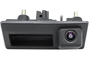 GREENAUTO HD 720P Auto Rückfahrkamera für Audi A4L A5 A3 Q3 Q5 RS6 für VW Passat Tiguan Jetta Sharan Lavida Skoda, Auto-Rückfahrkamera mit Kofferraumgriff